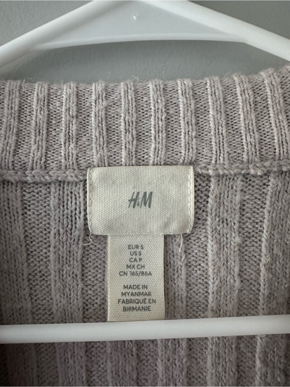 H&M Cream Ribbed Sweater - Picture 3 of 4